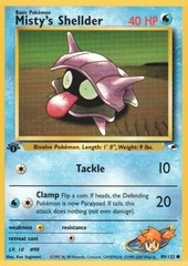 Misty's Shellder - 89/132 - Common - 1st Edition